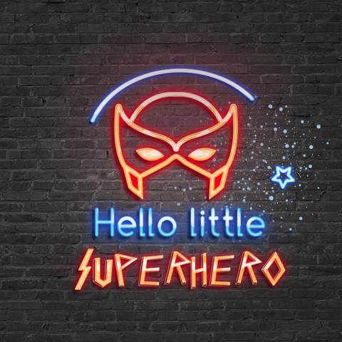 Geboortekaartje superhero