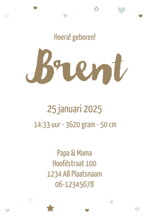 Kaart binnenkant