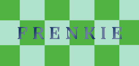 Panorama geboortekaartje groen met colorblocking ruitjespatroon