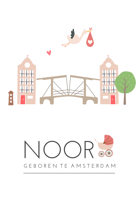 Amsterdams Geboortekaartje