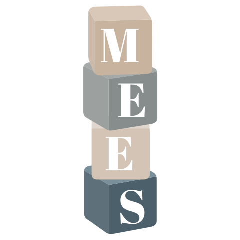 Raamsticker met blokkentoren