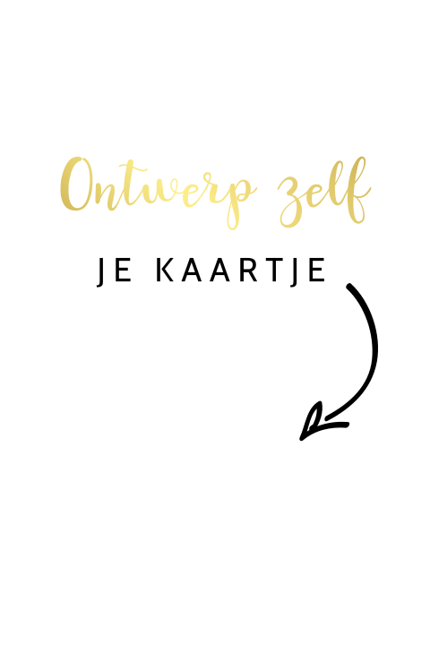Maak zelf je goudfolie, koperfolie of zilverfolie geboortekaartje
