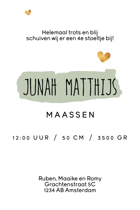Kaart binnenkant