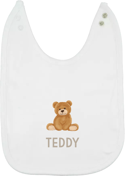 Slabbetje met teddybeer en naam
