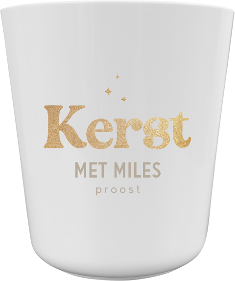 Kinderbordje kerst met gouden letters en sterretjes