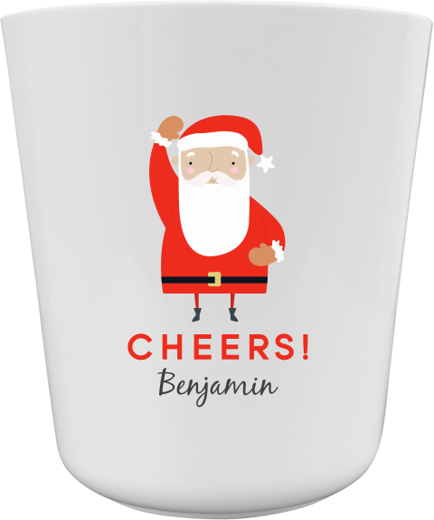 Kerst kinderbeker met kerstman