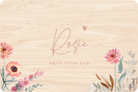 Memorybox met veldbloemen