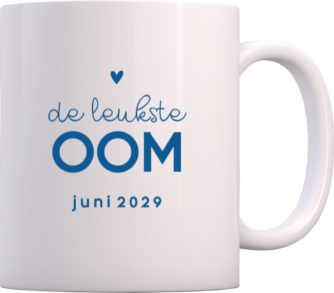 Zwangerschapsaankondiging mok met tekst
