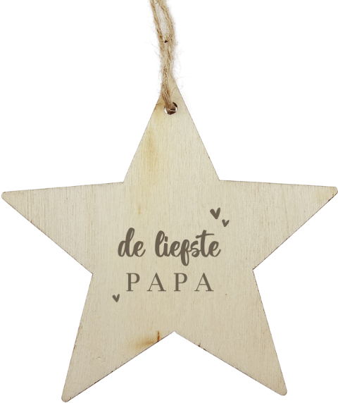 Kerst zwangerschapsaankondiging houten ster met quote