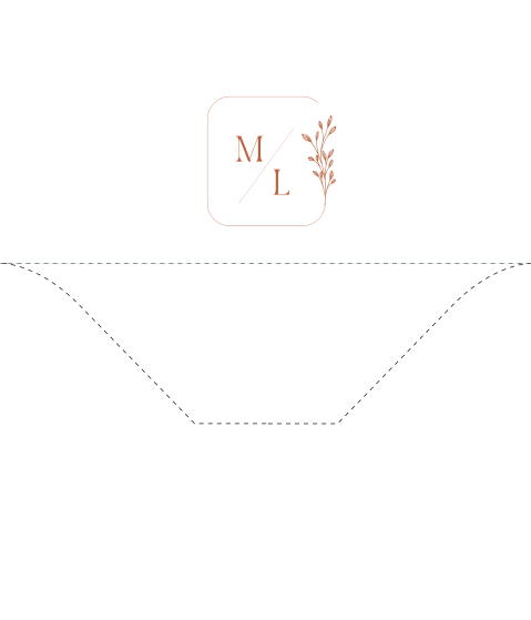 Inlay binnenkant envelop trouwlogo takje