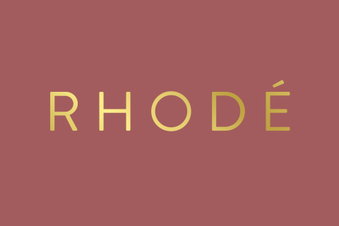 Geboortekaartje oudroze met goudfolie letters