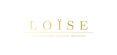 Geboortekaartje voor meisje met goudfolie