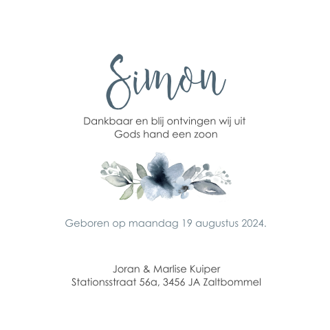 Kaart binnenkant