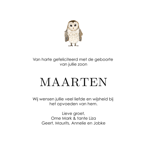 Kaart binnenkant