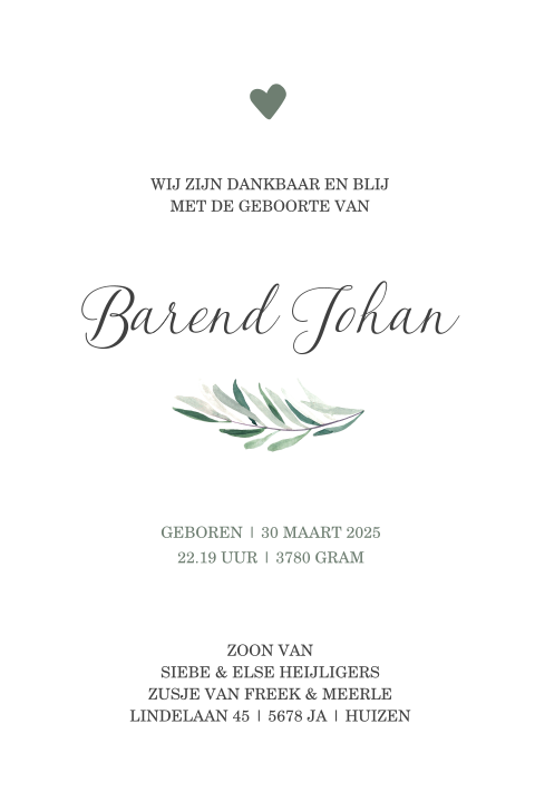 Kaart binnenkant