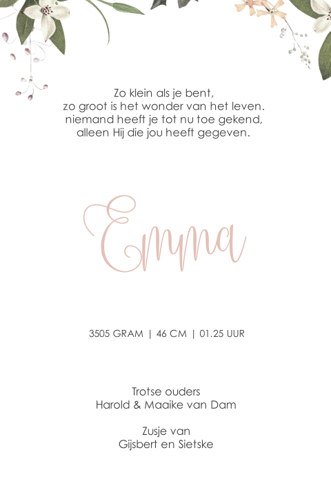 Kaart binnenkant