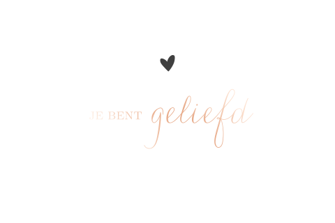 Luxe christelijke kaart met folie: Je bent geliefd