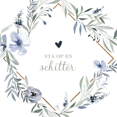 Christelijk kaartje sturen met tekst: Sta op en schitter