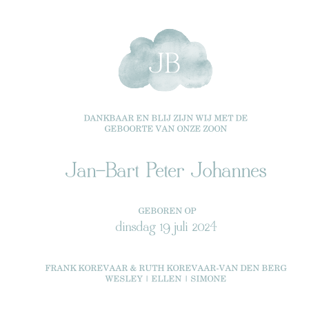 Kaart binnenkant