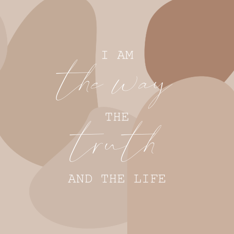 Christelijk kaartje: I am the way the truth and the life
