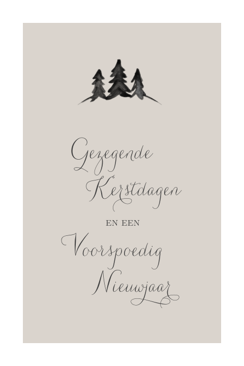 Gezegende kerstdagen met boompjes