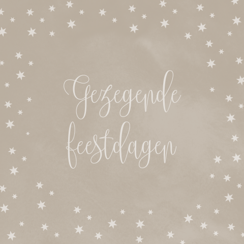 Gezegende kerstdagen met sneeuw van sterretjes