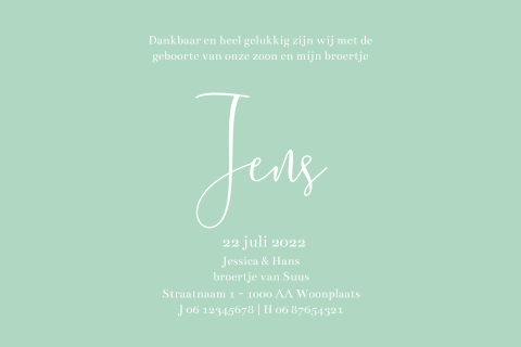 Kaart binnenkant