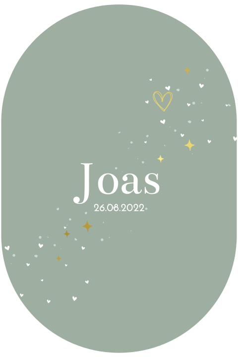 Geboortekaartje Joas