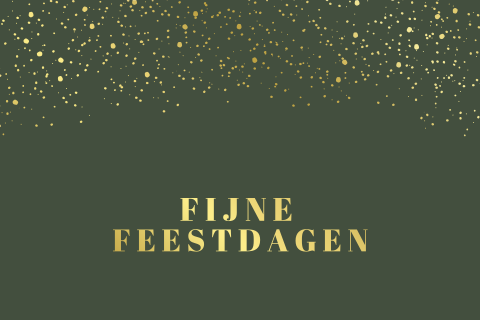 Groene kerstkaart met spetters