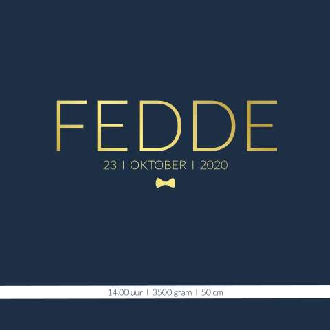 Minimalistische poster met goudfolie