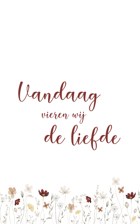 Welkomstbord halve boog - Bloemenveld
