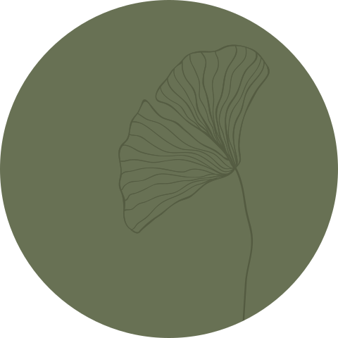 Sluitzegel Ginkgoblad olijfgroen