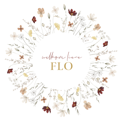 Raamsticker Bloemenveld