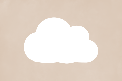 Neutraal geboortekaartje wolk doorkijkje met goudfolie sterren