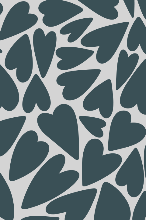 Colorblocking geboortekaartje jongen met hartjes