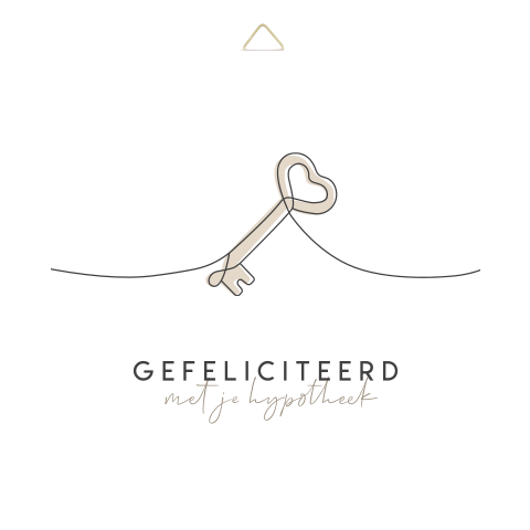 Tegeltje gefeliciteerd met je hypotheek