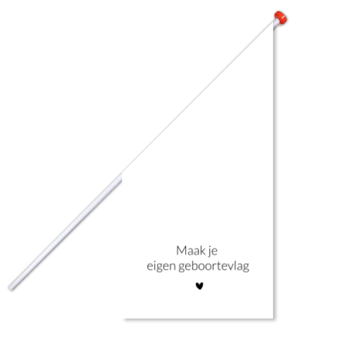 Geboortevlag groot - blanco