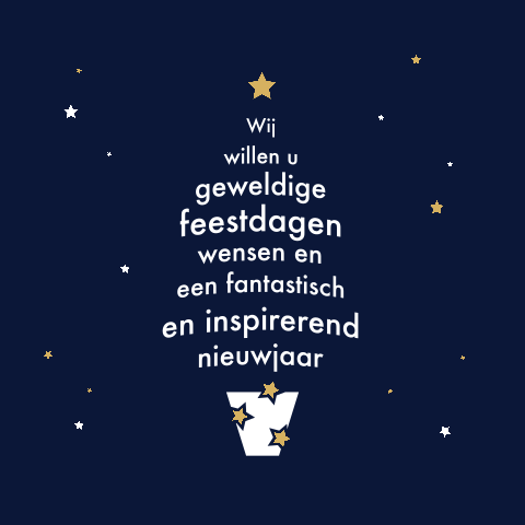 Vrolijke kaart met typografische kerstboom
