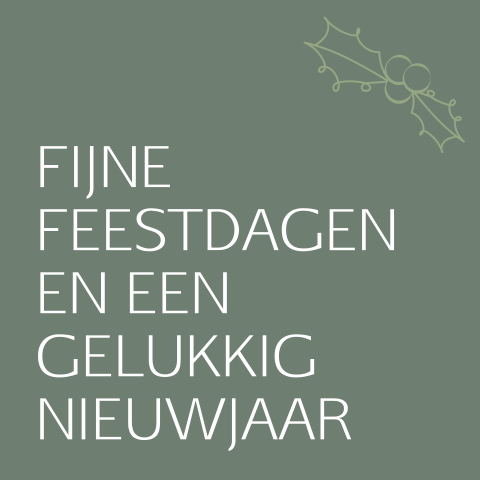 Wenskaart met kerst- en nieuwjaarswens