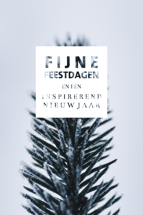 Zakelijke kerstkaart met kerstfoto