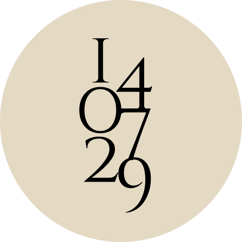 Moderne sluitsticker met logo