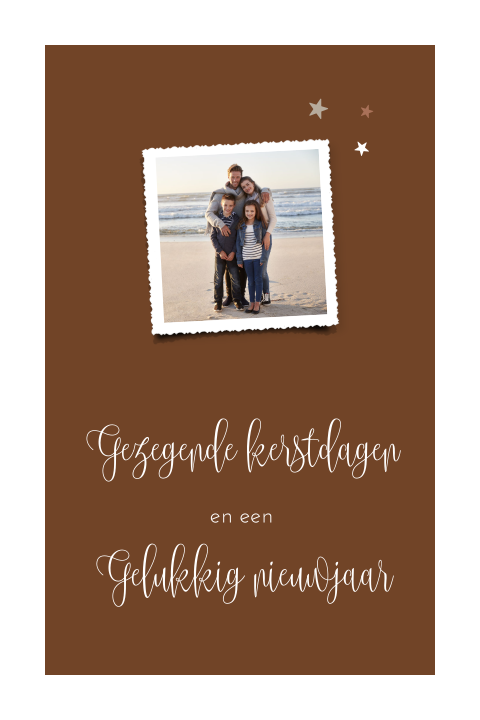 Kerstkaart met foto