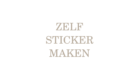 ZELF WOLKJES STICKER MAKEN VOOR DE BRUILOFT - 45x26 mm 28 stickers per vel