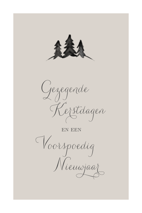 Gezegende kerstdagen met boompjes