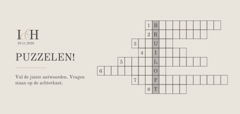 Puzzel voor kinderen in beige