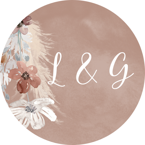 Sluitstickers in terracotta tinten