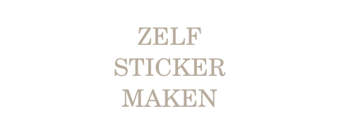 ZELF STICKER MAKEN VOOR DE BRUILOFT - 75x30 mm 14 stickers per
