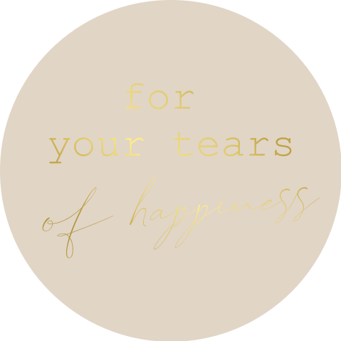 Sticker happy tears met goudfolie