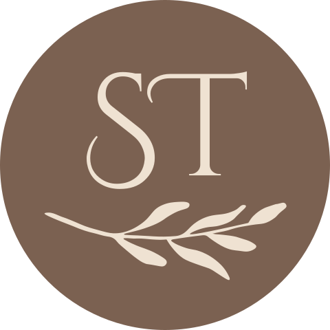 Stijlvolle sluitsticker logo blaadje