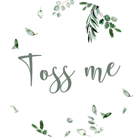 toss me confetti sticker met blaadjes